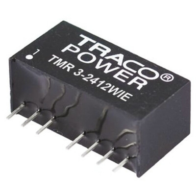 TRACOPOWER TMR 3HI DC-DC Converter, 12V dc/ 250mA Output, 18 → 36 V dc Input, 3W, Through Hole, +85°C Max Temp