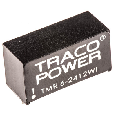 TRACOPOWER TMR 6WI DC-DC Converter, 12V dc/ 500mA Output, 9 → 36 V dc Input, 6W, Through Hole, +65°C Max Temp