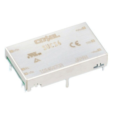 Cosel DC-DC Converter, 15V dc/ 400mA Output, 18 → 36 V dc Input, 6W, Through Hole, +85°C Max Temp -40°C Min Temp