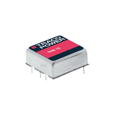 TRACOPOWER THN 15 DC-DC Converter, 15V dc/ 1A Output, 36 → 75 V dc Input, 15W, Through Hole, +85°C Max Temp