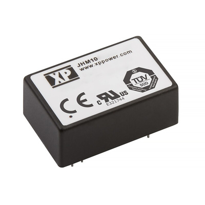 XP Power JHM DC-DC Converter, 5V dc/ 2A Output, 4.5 → 9 V dc Input, 10W, Through Hole, +80°C Max Temp -40°C Min