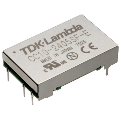 TDK-Lambda CC-E DC-DC Converter, 12V dc/ 1A Output, 18 → 36 V dc Input, 10W, Through Hole, +85°C Max Temp -40°C