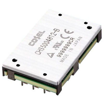 Cosel CHS DC-DC Converter, 12V dc/ 42A Output, 36 → 76 V dc Input, 504W, PCB Mount, +85°C Max Temp -40°C Min Temp