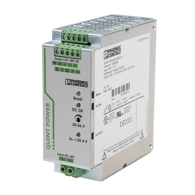 Phoenix Contact QUINT-PS/48DC/48DC/5 DC-DC Converter, 30 → 56V dc/ 5A Output, 30 → 60 V dc Input, 20W,