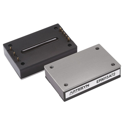 Artesyn Embedded Technologies ERM75 DC-DC Converter, 5V dc/ 15A Output, 43 → 101 V dc Input, 75W, Through Hole,