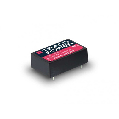 TRACOPOWER THM 6WI DC-DC Converter, 12V dc/ 250mA Output, 9 → 36 V dc Input, 6W, Through Hole, +90°C Max Temp