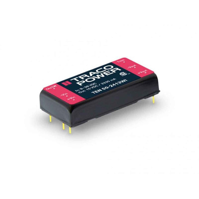 TRACOPOWER TEN 50 DC-DC Converter, 3.3V dc/ 10A Output, 9 → 36 V dc Input, 50W, Through Hole, +80°C Max Temp