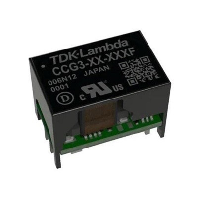 TDK-Lambda CCG Isolated DC-DC Converter, 15V dc/, 4.5 → 18 V dc Input, 3W, Through Hole