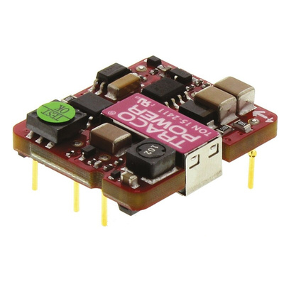 TRACOPOWER TON 15 DC-DC Converter, 5V dc/ 3A Output, 18 → 36 V dc Input, 15W, Through Hole, +85°C Max Temp -40°C