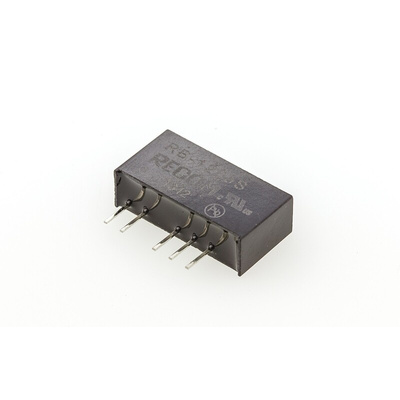 Recom RB DC-DC Converter, 5V dc/ 200mA Output, 10.8 → 13.2 V dc Input, 1W, Through Hole, +85°C Max Temp -40°C