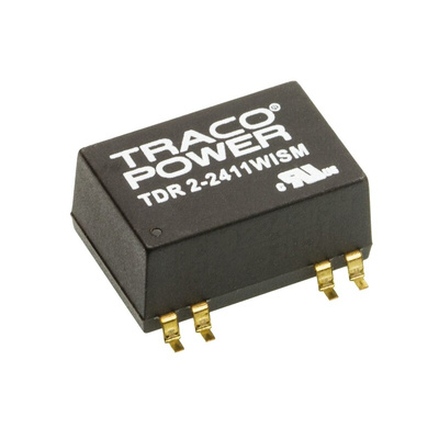 TRACOPOWER TDR 2WISM DC-DC Converter, 5V dc/ 400mA Output, 9 → 36 V dc Input, 2W, Surface Mount, +85°C Max Temp