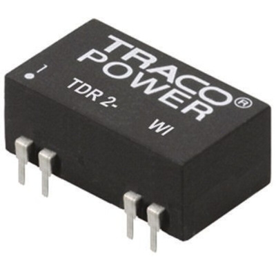 TRACOPOWER TDR 2WI DC-DC Converter, ±15V dc/ ±67mA Output, 9 → 36 V dc Input, 2W, Through Hole, +85°C Max Temp
