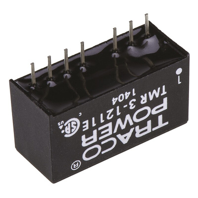 TRACOPOWER TMR 3E DC-DC Converter, 5V dc/ 600mA Output, 9 → 18 V dc Input, 3W, Through Hole, +85°C Max Temp