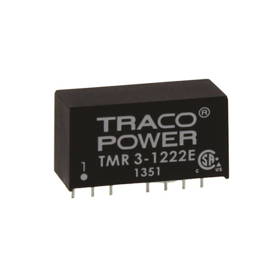 TRACOPOWER TMR 3E DC-DC Converter, ±12V dc/ ±125mA Output, 9 → 18 V dc Input, 3W, Through Hole, +85°C Max Temp