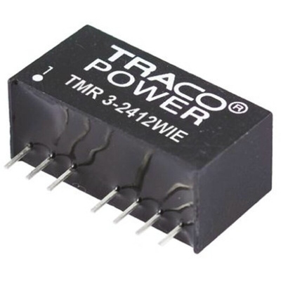 TRACOPOWER TMR 3HI DC-DC Converter, 3.3V dc/ 700mA Output, 18 → 36 V dc Input, 3W, Through Hole, +85°C Max Temp