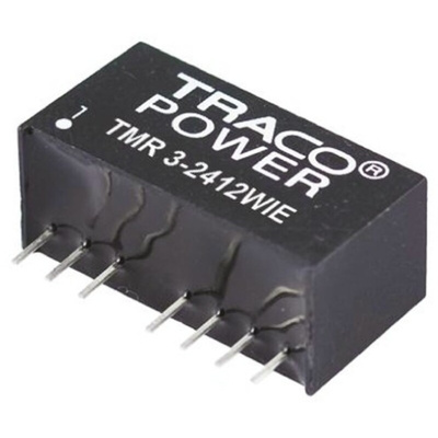 TRACOPOWER TMR 3HI DC-DC Converter, ±12V dc/ ±125mA Output, 18 → 36 V dc Input, 3W, Through Hole, +85°C Max Temp