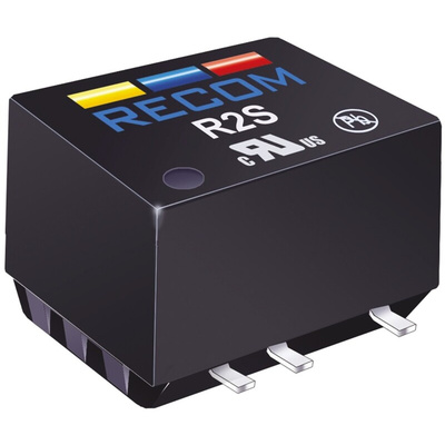 Recom R2S DC-DC Converter, 12V dc/ 167mA Output, 4.5 → 5.5 V dc Input, 2W, Surface Mount, +100°C Max Temp -40°C