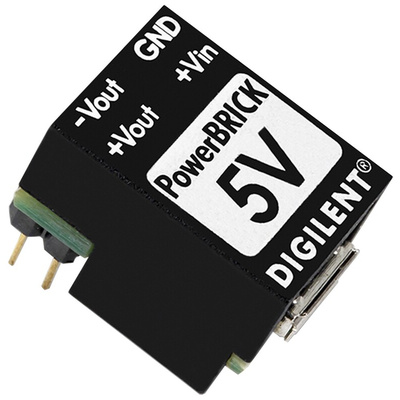 Digilent PowerBRICK DC-DC Converter, ±5V dc/ -200mA Output, 4.5 → 5.5 V dc Input, 2.2W, Through Hole