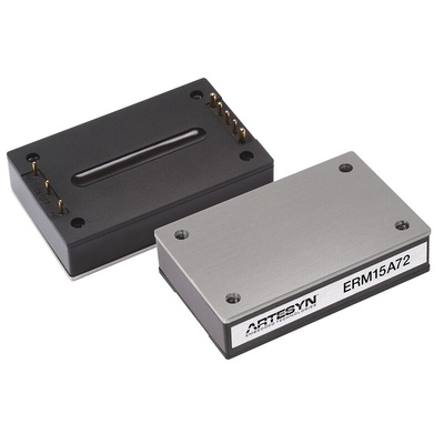 Artesyn Embedded Technologies ERM75 DC-DC Converter, 15V dc/ 5A Output, 43 → 101 V dc Input, 75W, Through Hole,