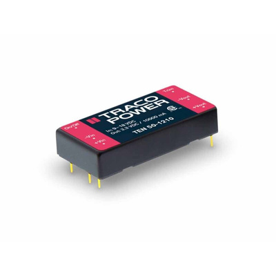TRACOPOWER TEN 50 DC-DC Converter, 24V dc/ 2A Output, 18 → 36 V dc Input, 50W, Through Hole, +85°C Max Temp