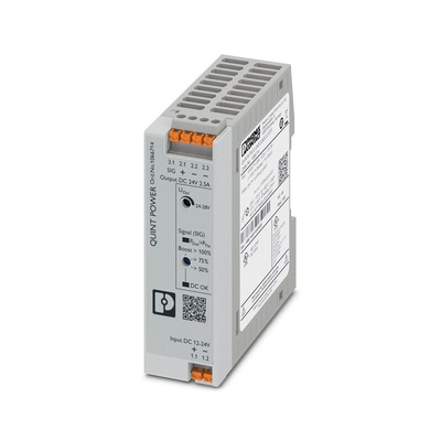 Phoenix Contact QUINT POWER DC-DC Converter, 24V dc/, 12 → 24 V dc Input, 60W, DIN Rail