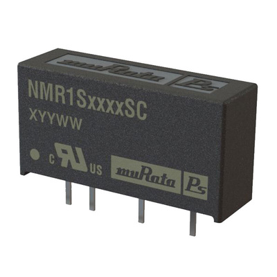 Murata Power Solutions NMR1 DC-DC Converter, 5V dc/ 200mA Output, 4.5 → 5.5 V dc Input, 1W, Through Hole, +115°C