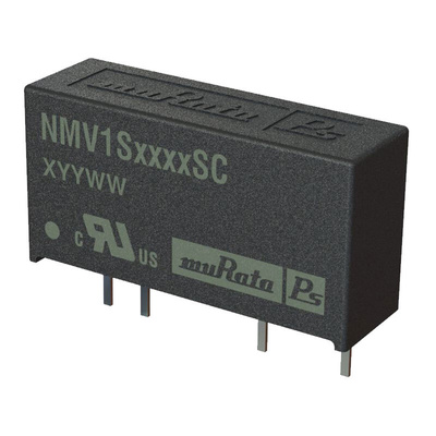 Murata Power Solutions NMV1 DC-DC Converter, 5V dc/ 200mA Output, 4.5 → 5.5 V dc Input, 1W, Through Hole, +115°C