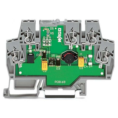 Wago 859 DC-DC Converter, 24V dc/ 250mA Output, 8 → 16 V dc Input, DIN Rail Mount, +55°C Max Temp -25°C Min Temp