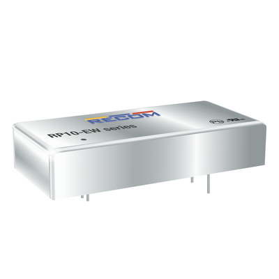 Recom RP10 EW DC-DC Converter, 5V dc/ 2A Output, 9 → 36 V dc Input, 10W, Through Hole, +85°C Max Temp -20°C Min