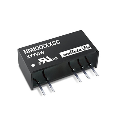 Murata Power Solutions NMK DC-DC Converter, ±12V dc/ ±83mA Output, 4.5 → 5.5 V dc Input, 2W, Through Hole, +85°C