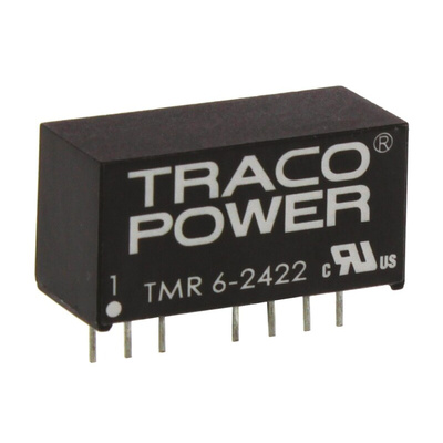 TRACOPOWER TMR 6 DC-DC Converter, ±12V dc/ ±250mA Output, 18 → 36 V dc Input, 6W, Through Hole, +70°C Max Temp