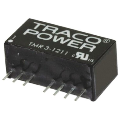 TRACOPOWER TMR 3HI DC-DC Converter, 5V dc/ 600mA Output, 4.5 → 9 V dc Input, 3W, Through Hole, +85°C Max Temp
