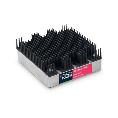 TRACOPOWER TEP 100WIR DC-DC Converter, ±12V dc/ 8.4A Output, 9 → 36 V dc Input, 100W, Chassis Mount, +75°C Max