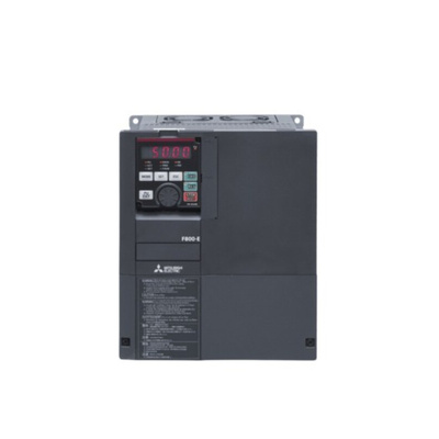 Mitsubishi Inverter Drive, 7.5 kW, 3 Phase, 400 V ac, 17 A, FR-F800 Series