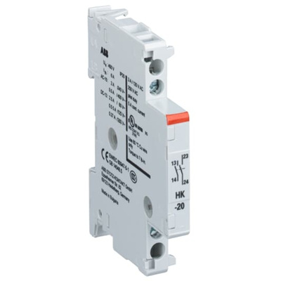 ABB Auxiliary Contact for Use with MO325, MS325, 72mm Length, 250Vdc, 400Vac