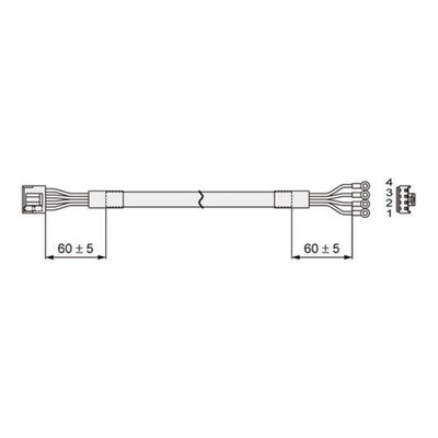 SMC Cable for Use with CN2 Series, 2m Length
