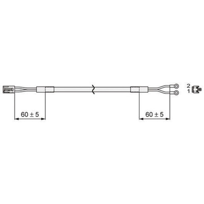 SMC Cable for Use with CN3 Series, 2m Length