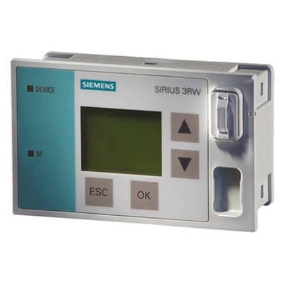 Siemens External Display & Control Unit for use with 3RW44 Series Soft Starter