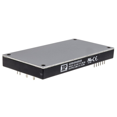 XP Power QSB400 DC-DC Converter, 28V dc/ 14.3A Output, 18 → 75 V dc Input, 400W, PCB Mount, +100°C Max Temp