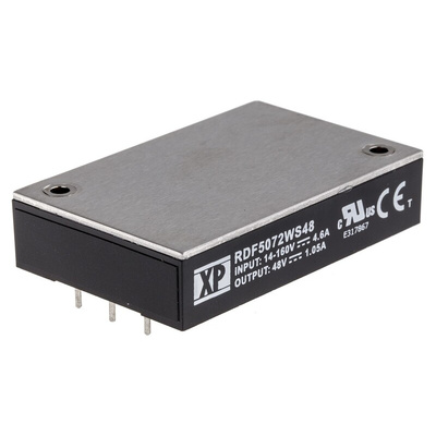 XP Power QSC150 DC-DC Converter, 28V dc/ 5.4A Output, 9 → 36 V dc Input, 150W, PCB Mount, +105°C Max Temp -40°C