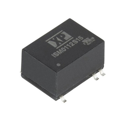 XP Power ISM01 DC-DC Converter, 12V dc/ 84mA Output, 10.8 → 13.2 V dc Input, 1W, Surface Mount, +95°C Max Temp