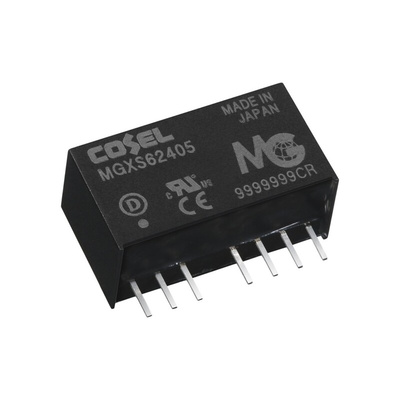 Cosel MGXS6 DC-DC Converter, 5V dc/ 1.2A Output, 6 → 60 V dc Input, 6W, Through Hole, +85°C Max Temp -40°C Min