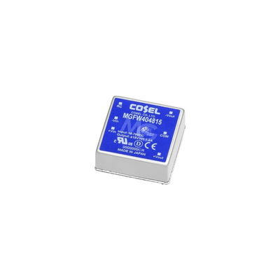 Cosel MGFW40 DC-DC Converter, ±15V dc/ 1.4A Output, 9 → 36 V dc Input, 42W, PCB Mount, +85°C Max Temp -40°C Min