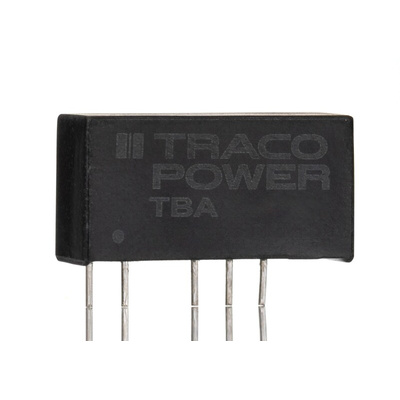 TRACOPOWER TBA 2 DC-DC Converter, 5V dc/ 400mA Output, 10.8 → 13.2 V dc Input, 2W, Through Hole, +90°C Max Temp