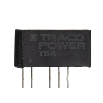 TRACOPOWER TBA 2 DC-DC Converter, ±5V dc/ ±200mA Output, 21.6 → 26.4 V dc Input, 2W, Through Hole, +90°C Max