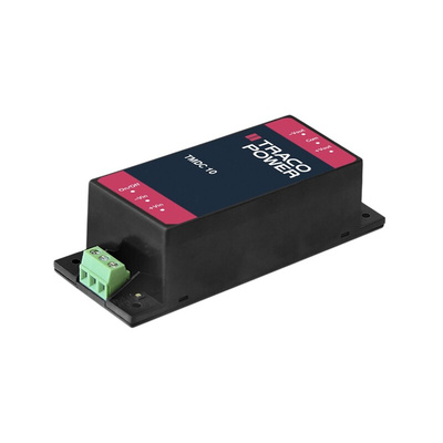 TRACOPOWER TMDC 10 DC-DC Converter, ±12V dc/ ±416mA Output, 18 → 75 V dc Input, 10W, Chassis Mount, +80°C Max