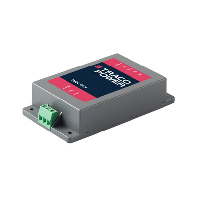 TRACOPOWER TMDC 40H DC-DC Converter, 5.1V dc/ 8A Output, 80 → 160 V dc Input, 40W, Chassis Mount, +90°C Max Temp