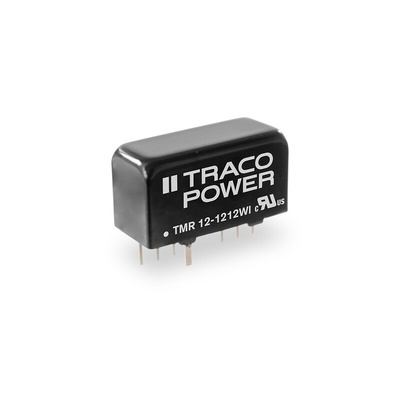 TRACOPOWER TMR 12WI DC-DC Converter, 15V dc/ 400mA Output, 4.5 → 18 V dc Input, 12W, PCB Mount, +85°C Max Temp