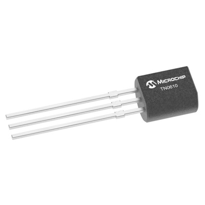 N-Channel MOSFET, 100 V TO-92 Microchip TN0610N3-G
