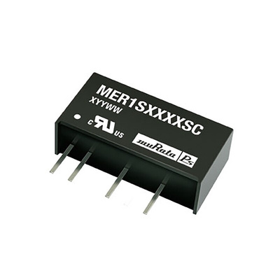 Murata Power Solutions MER1 DC-DC Converter, 5V dc/ 200mA Output, 43.2 → 52.8 V dc Input, 1W, Through Hole,